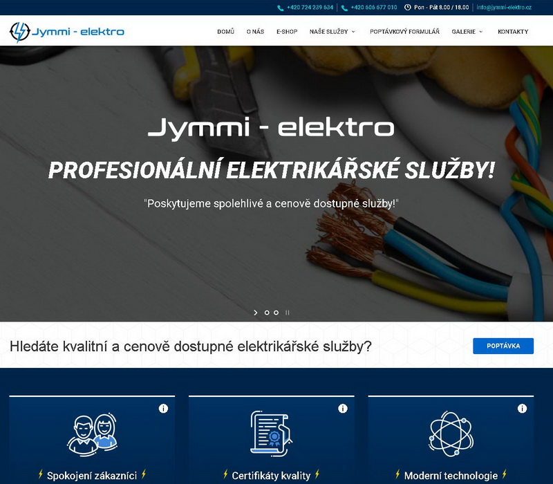 Jymmi - elektro - Profesionální elektrikářské služby Karlovy Vary - DriveSpace.cz